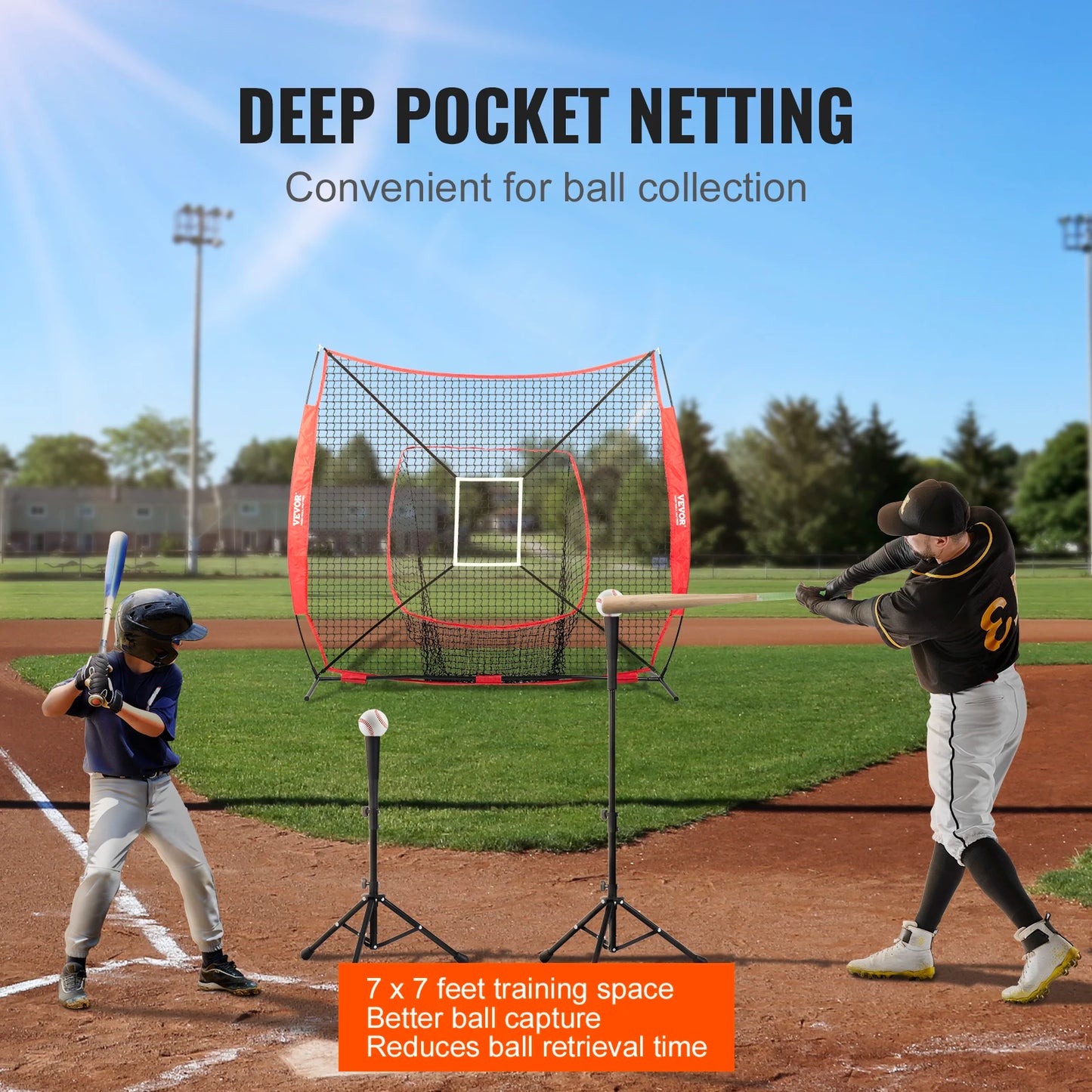 7x7 ft Baseball Softball Practice Net