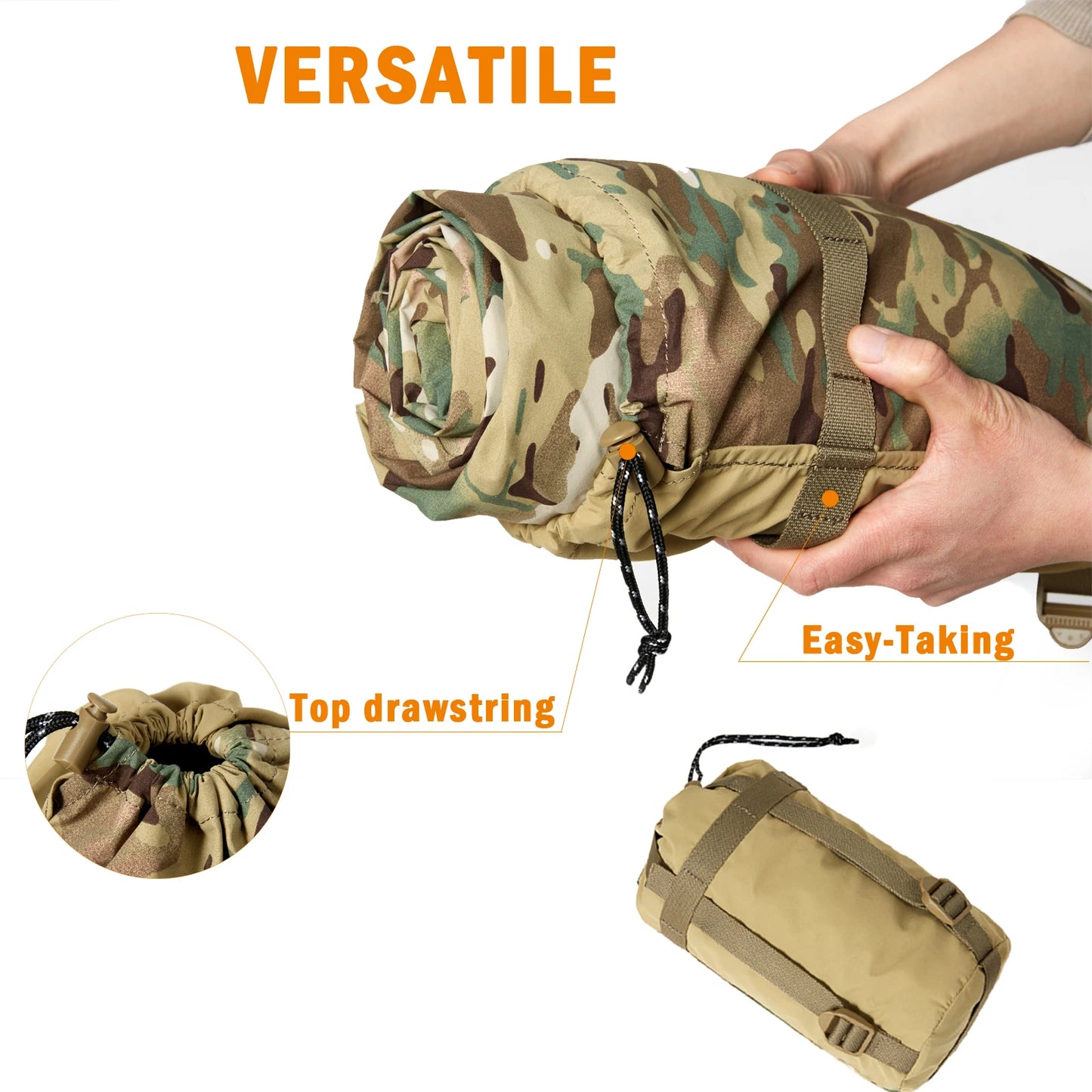 Modular Sleeping Shell for Multicam Sleeping Bag