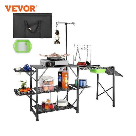 Table with Sink, Folding Outdoor Cook Station