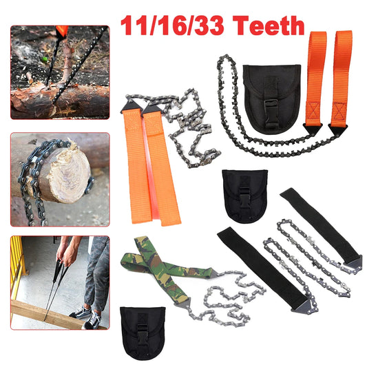 11/16/33 Teeth Hand ChainSaw Hand Hiking Tool